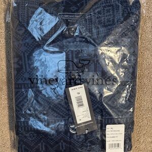 Vineyard Vines Men's Navy Patterned Shirt